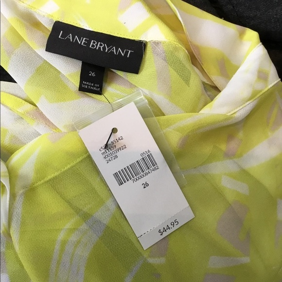 Lane Bryant semi sheer sleeveless hidden button down blouse Woman’s 26 - Picture 6 of 14